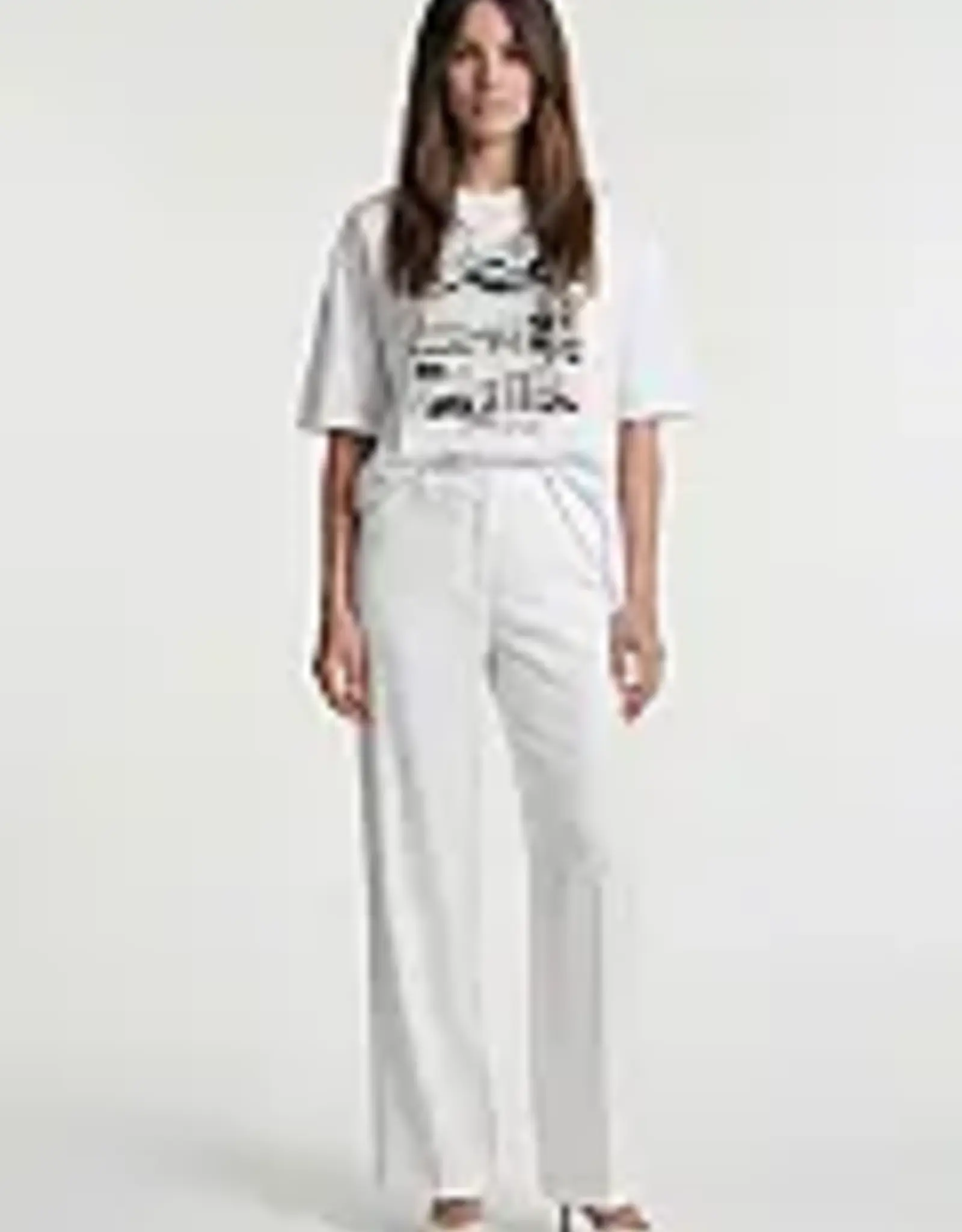 Marc Aurel T-Shirt Wit Fotoprint