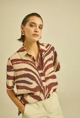 Maria Bellentani Blouse Perignen Zebra Berry