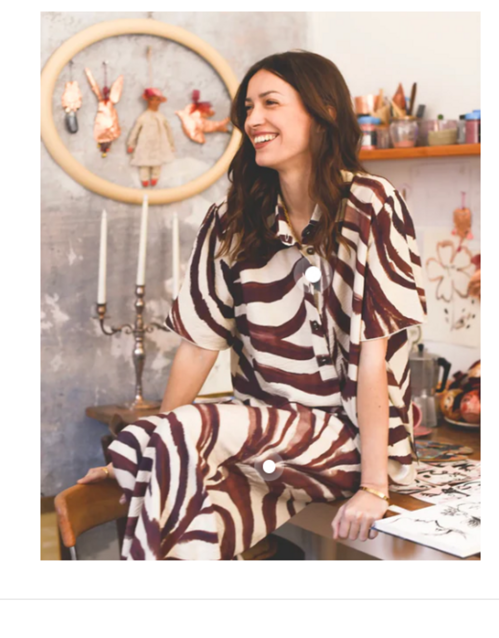 Maria Bellentani Blouse Perignen Zebra Berry