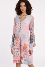 Ana Alcazar Multi Coloured Jurk V Hals Pastel Kleuren