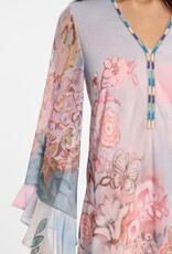 Ana Alcazar Multi Coloured Jurk V Hals Pastel Kleuren