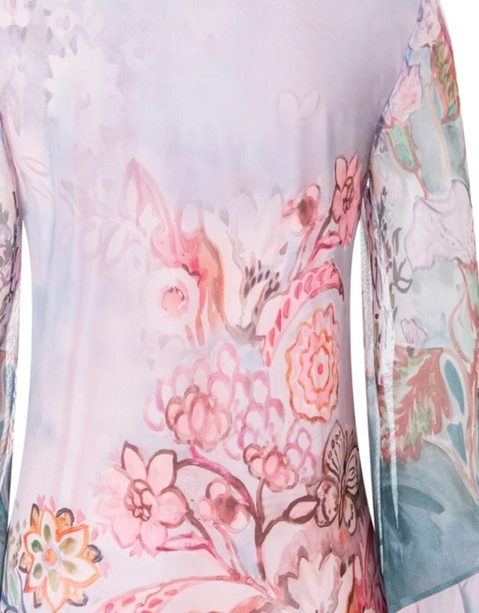 Ana Alcazar Multi Coloured Jurk V Hals Pastel Kleuren