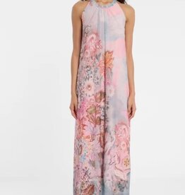Ana Alcazar Multi Coloured Jurk Maxi Lengte Halter Model Pastel Kleuren