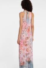 Ana Alcazar Multi Coloured Jurk Maxi Lengte Halter Model Pastel Kleuren
