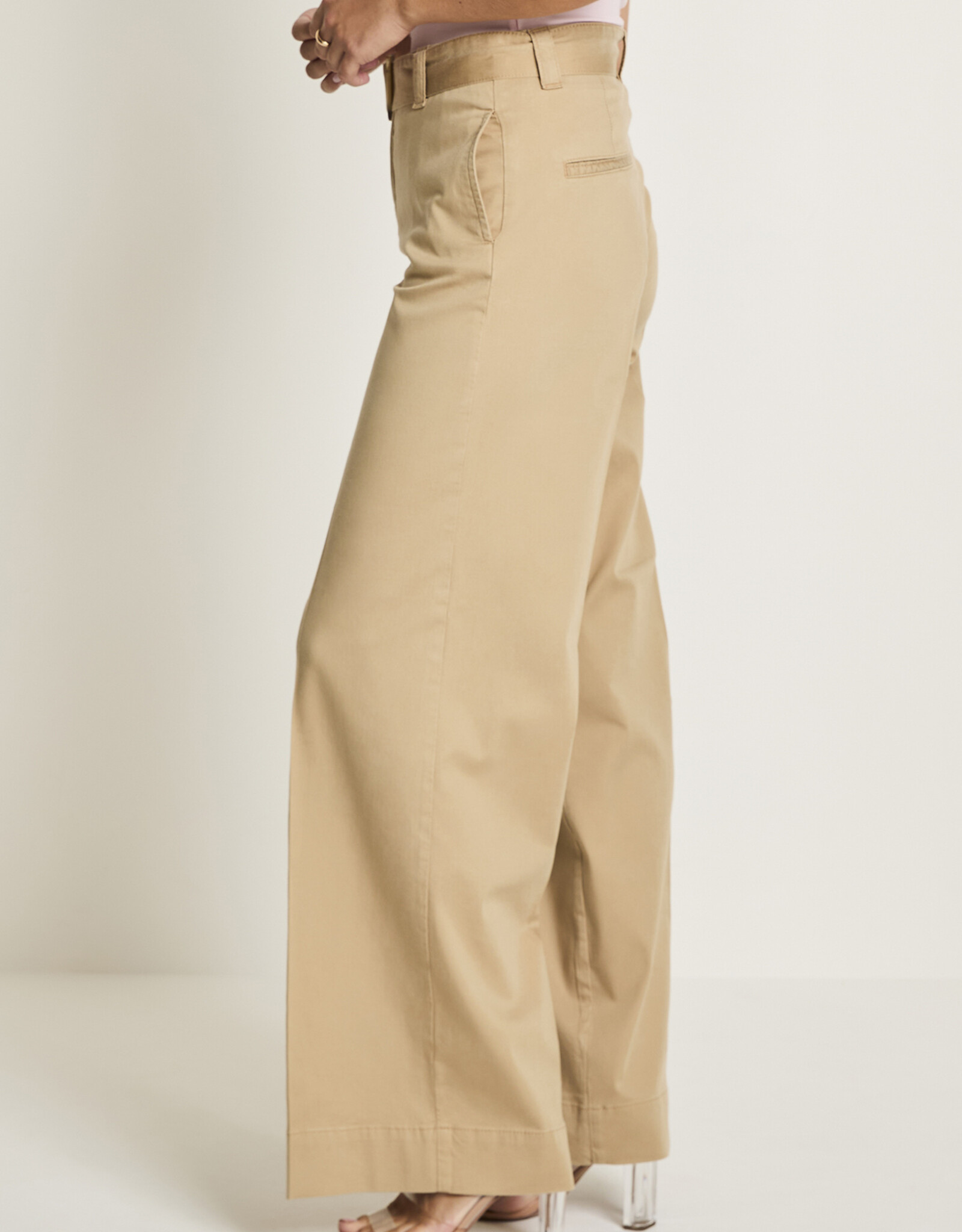 Para MI Cloë Pantalon Cotton Tencel Sand