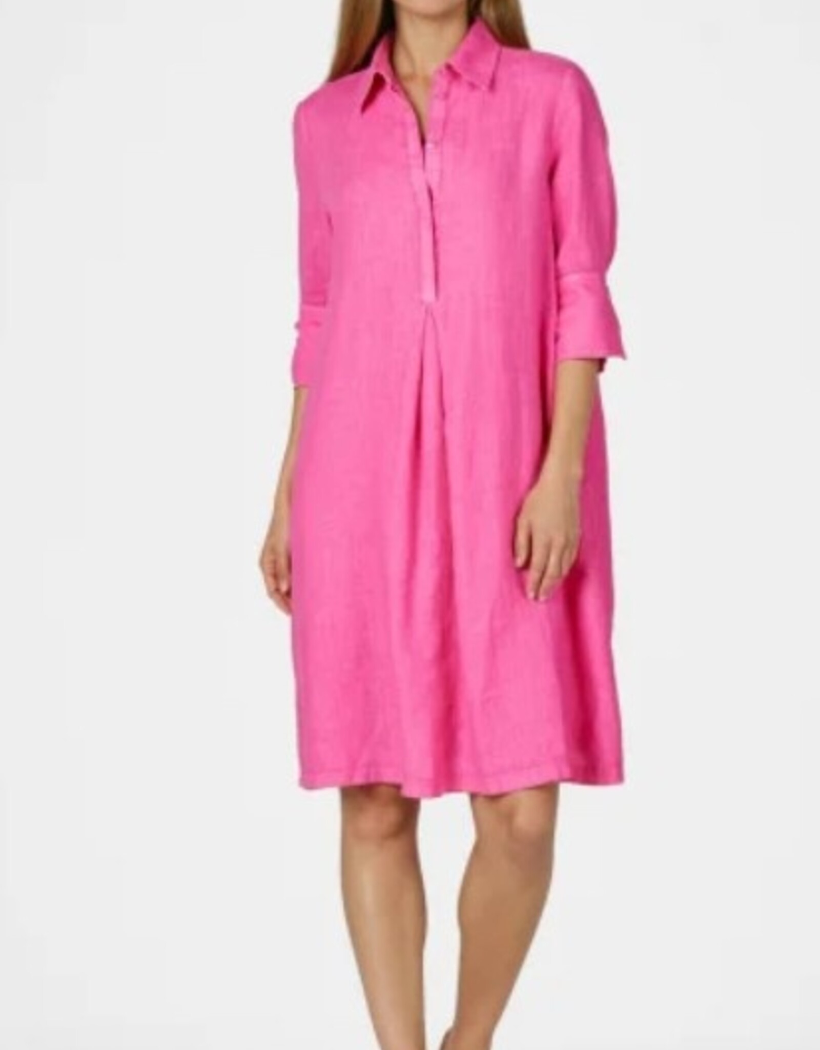 Marc Aurel Linnen Jurk Pink