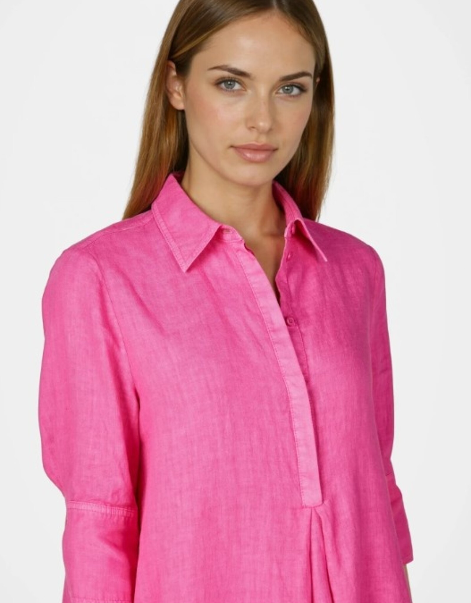 Marc Aurel Linnen Jurk Pink