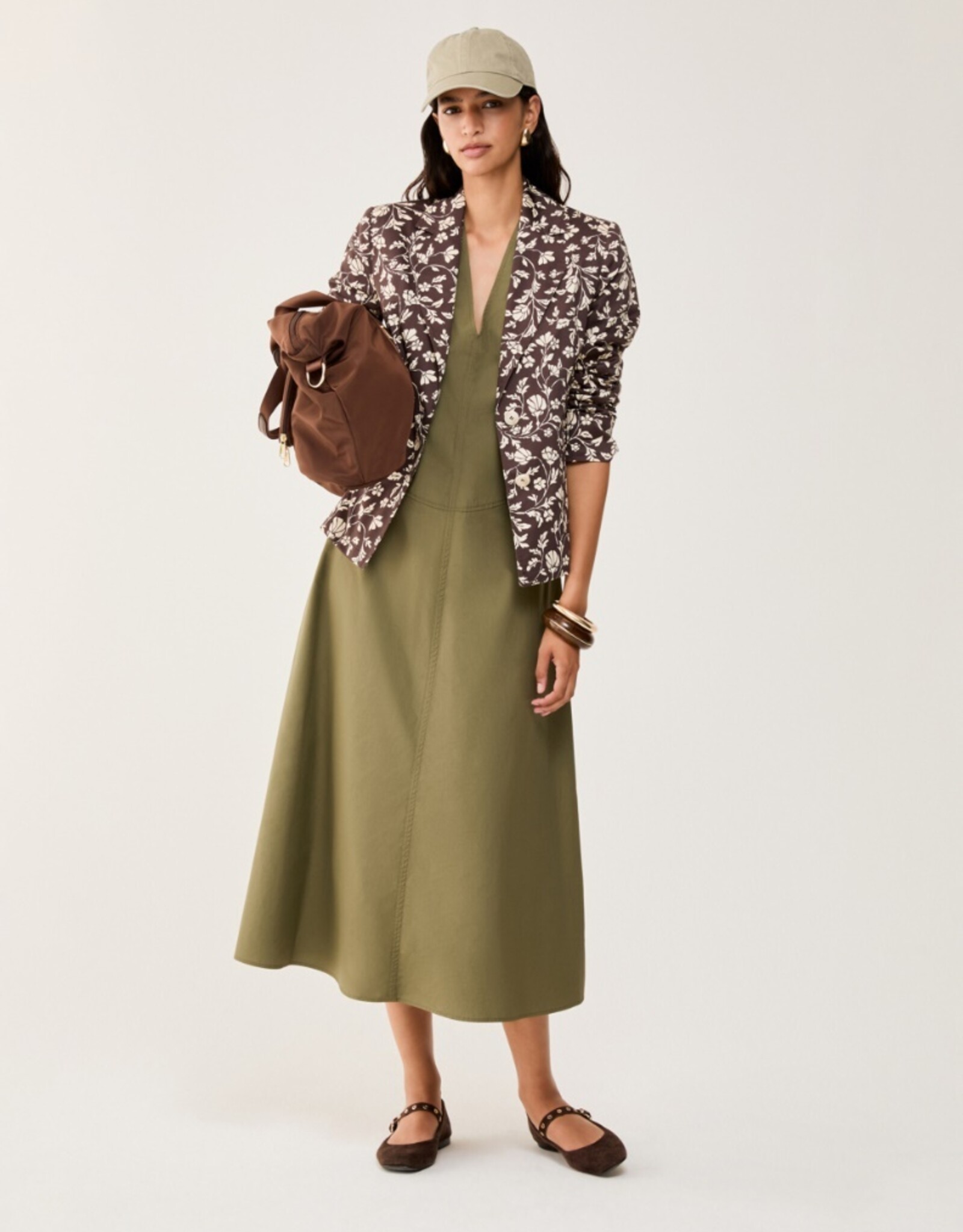 PENNYBLACK Gommoso Jurk Kakhi Mouwloos