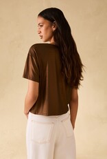 PENNYBLACK Tabarin Gessati Glans Shirt Brons