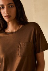 PENNYBLACK Tabarin Gessati Glans Shirt Brons