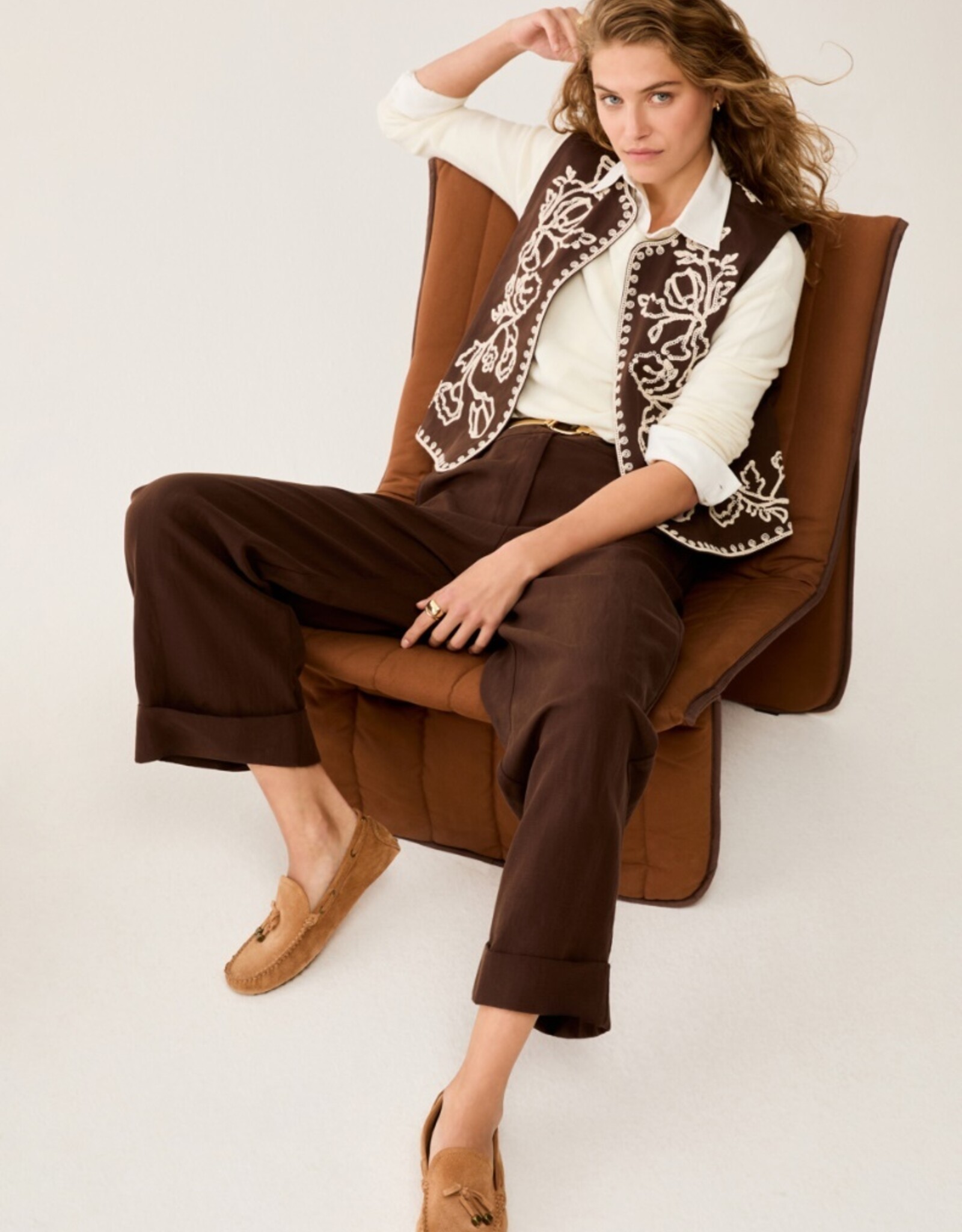 PENNYBLACK Pantalon Zimino Choco