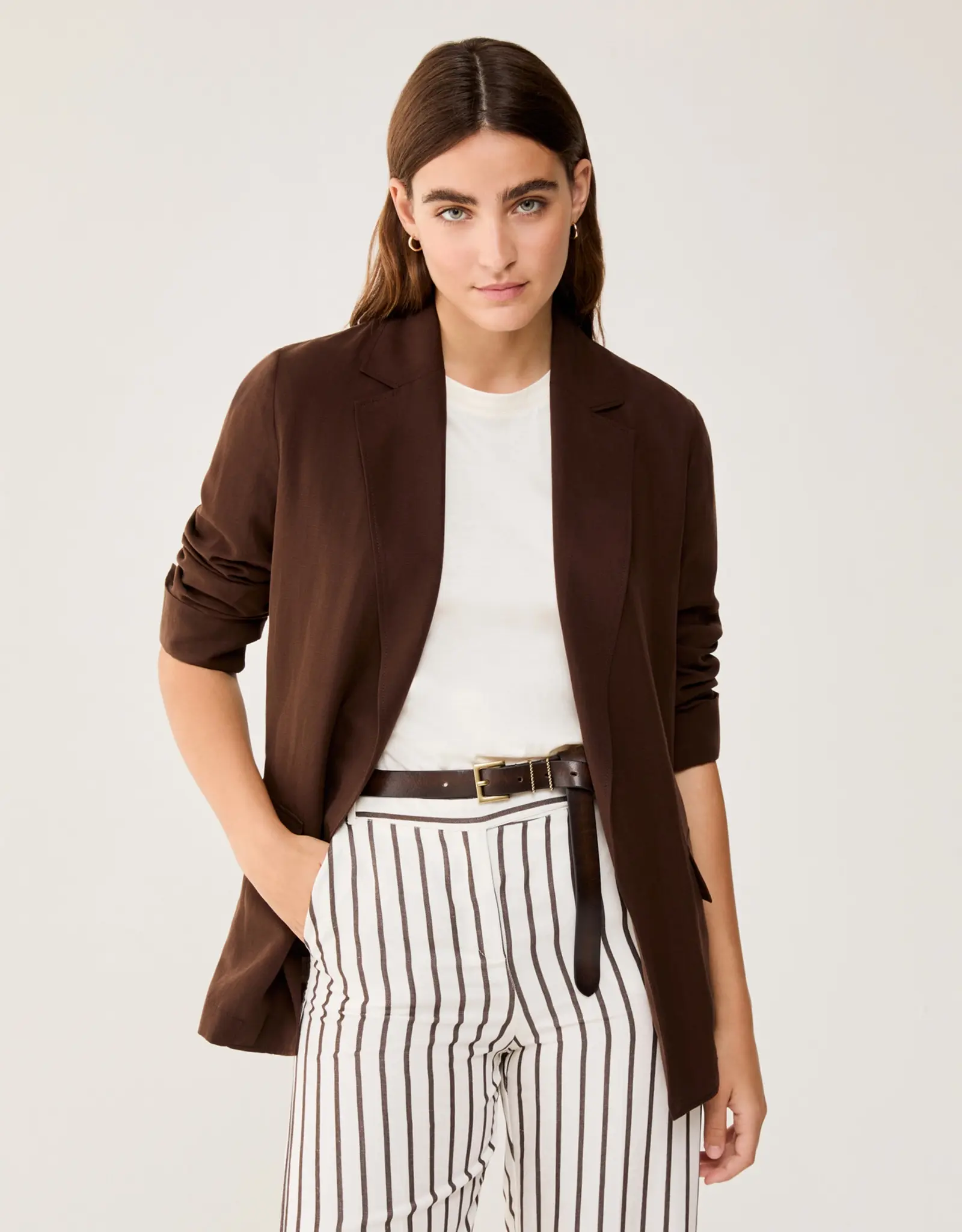 PENNYBLACK Umido Blazer Linnen Choco
