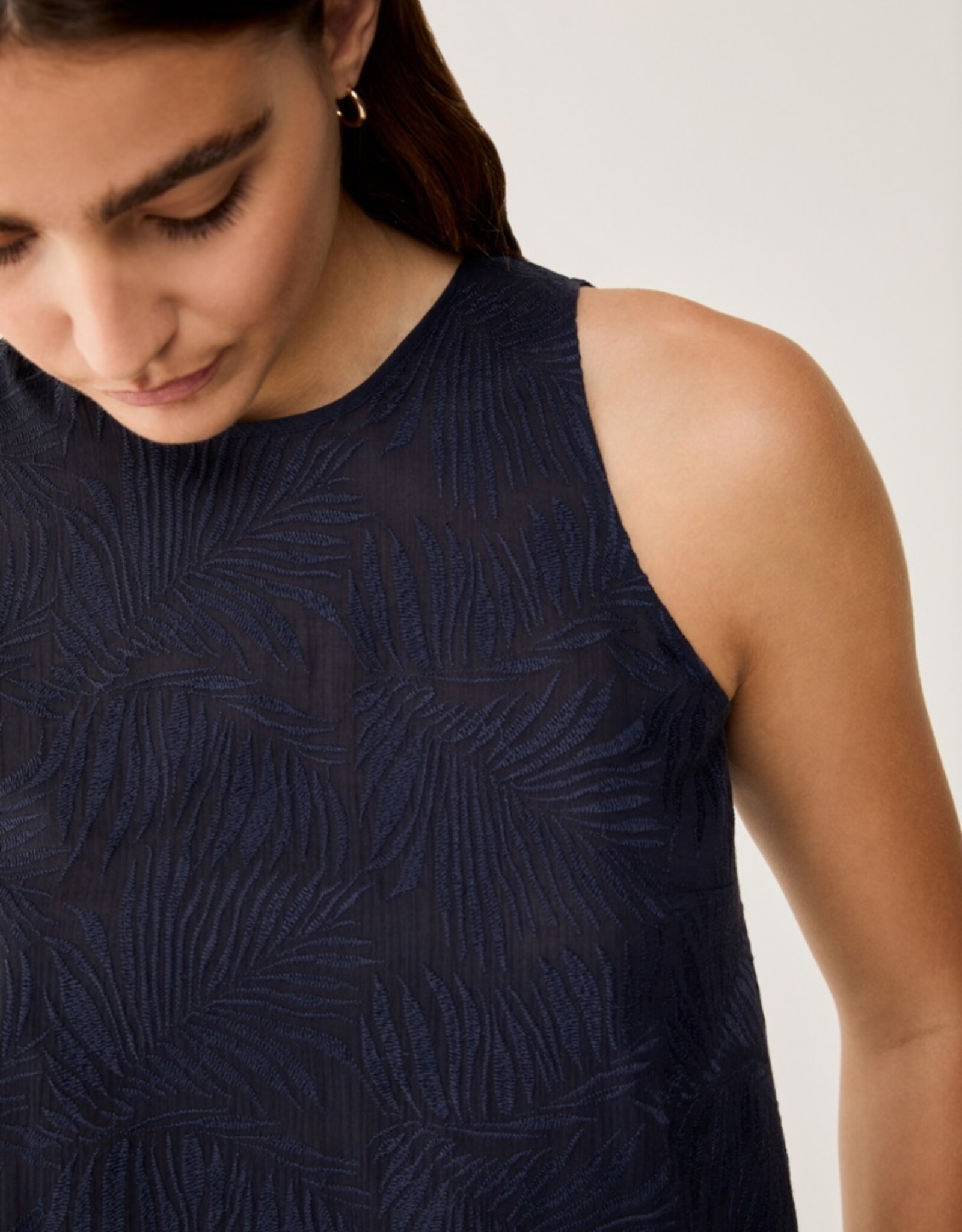 PENNYBLACK Top Polis Blauw Geborduurd