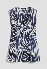 PENNYBLACK Jurk Cactus All Over Print Navy White