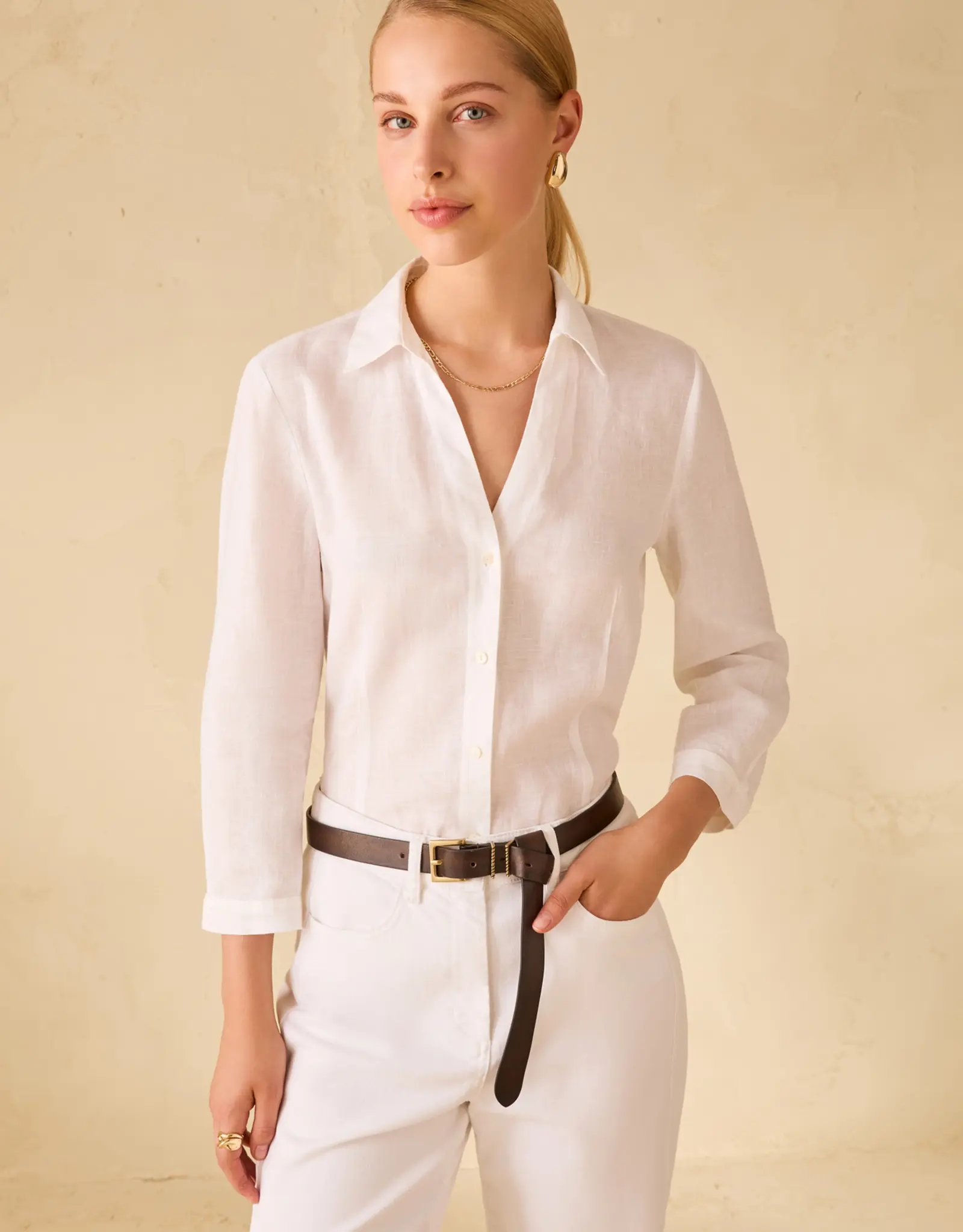 PENNYBLACK Alcali Linnen Blouse Off White