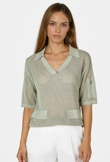 Marc Aurel Polo Pullover Khaki Varied