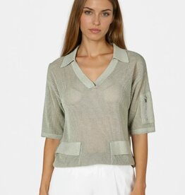 Marc Aurel Polo Pullover Khaki Varied