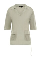 Marc Aurel Polo Pullover Khaki Varied