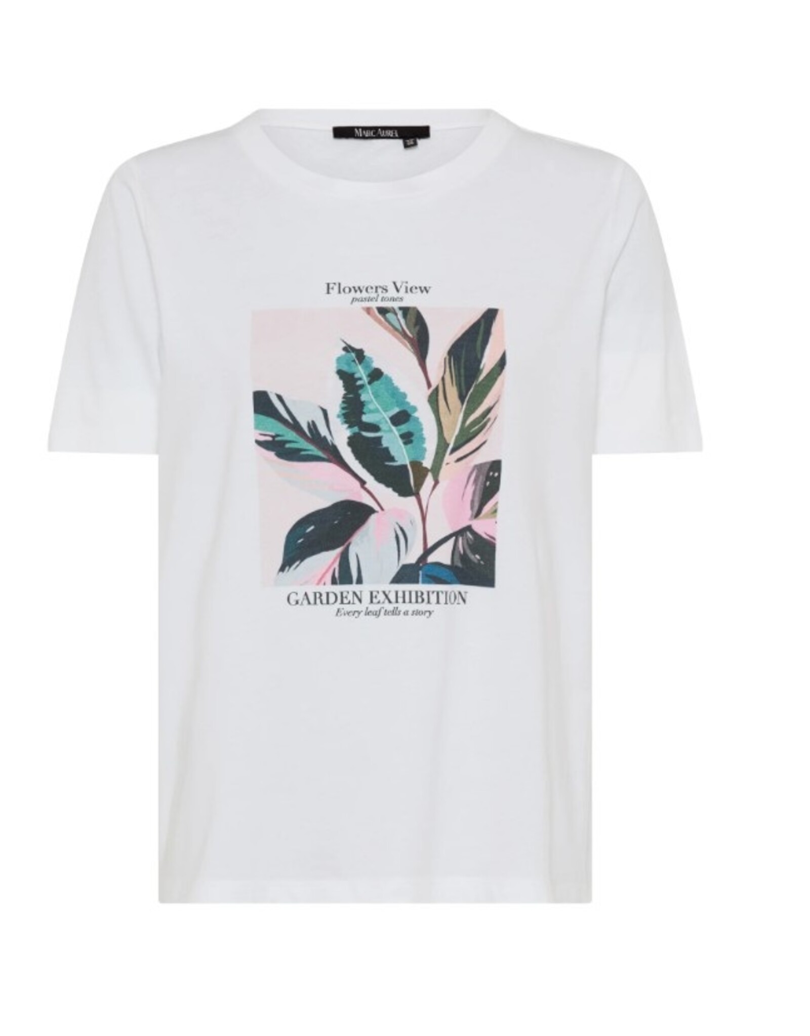 Marc Aurel T Shirt Print Groen Rose
