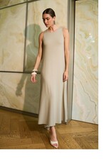 Marc Aurel Jurk  Maxi Kaki Viscose