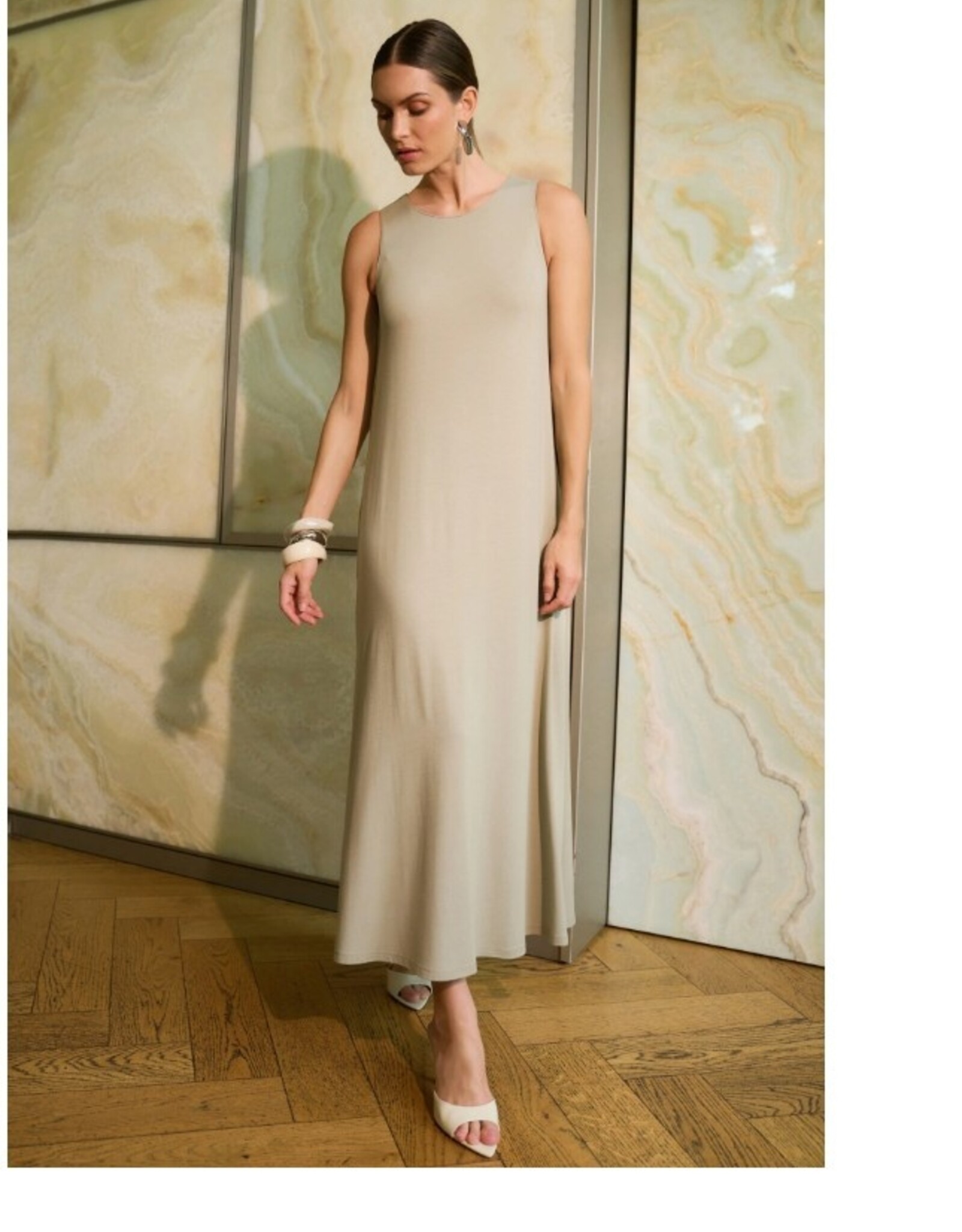 Marc Aurel Jurk  Maxi Kaki Viscose