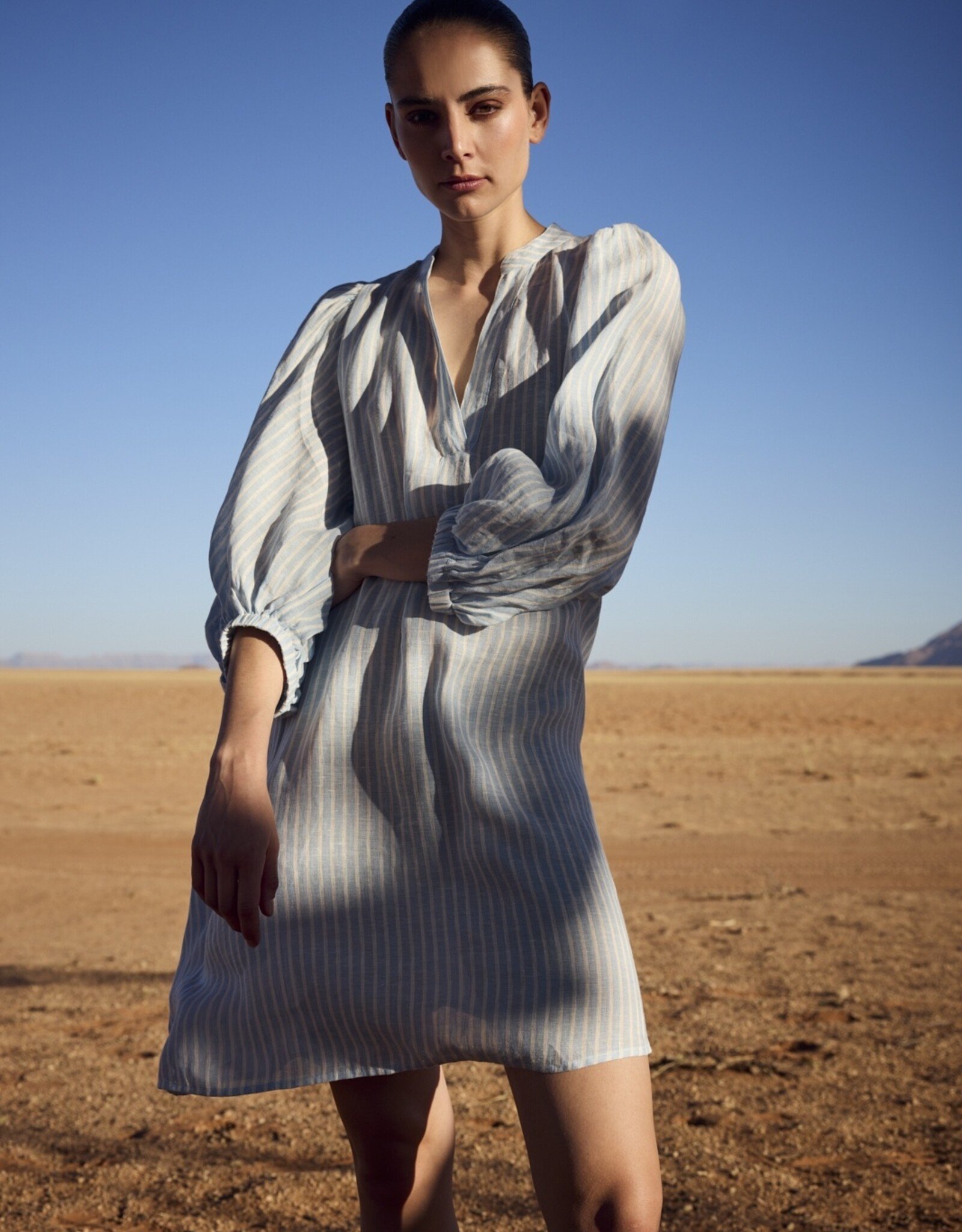 JcSophie Jurk Monet Sky Blue Stripes