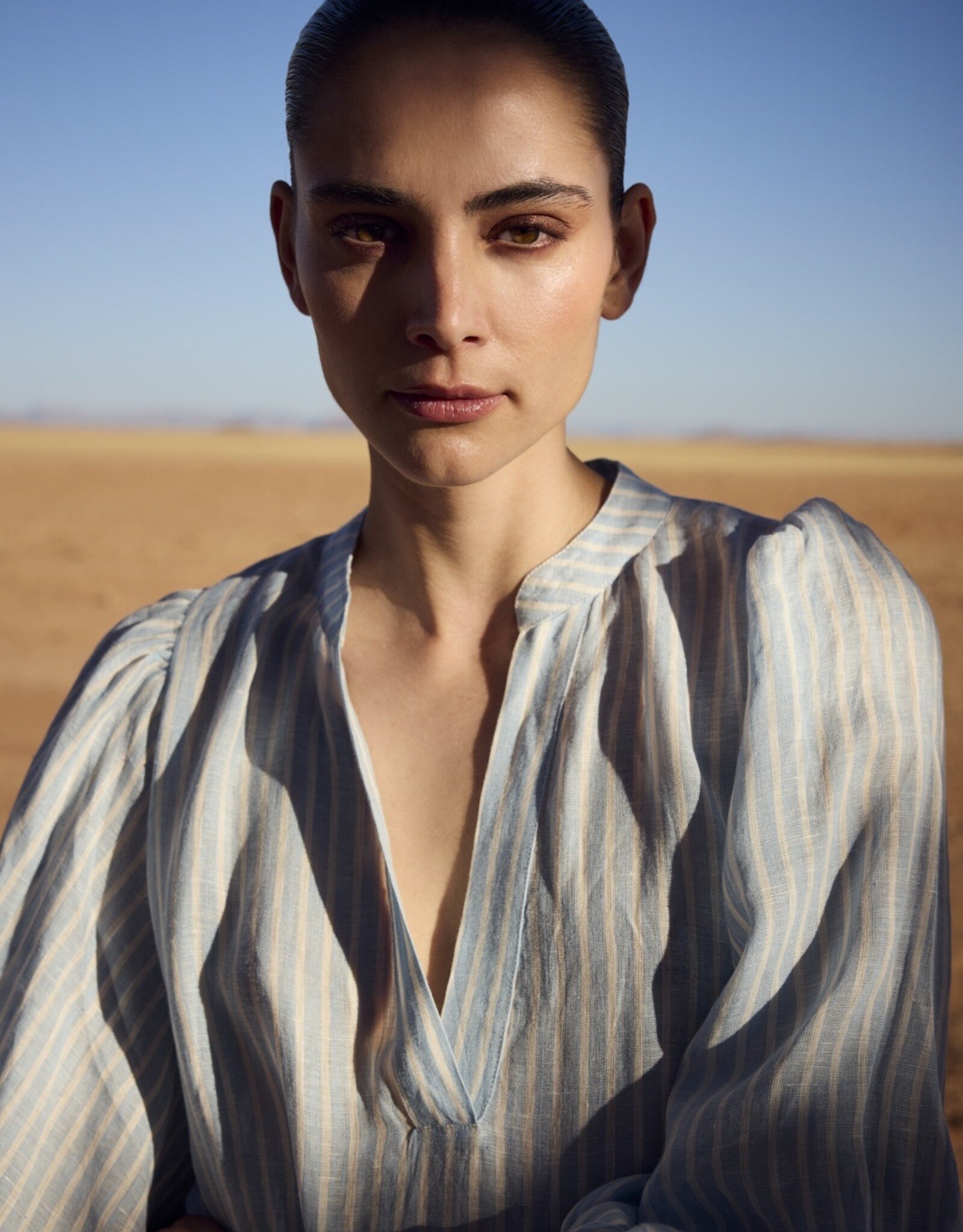 JcSophie Jurk Monet Sky Blue Stripes