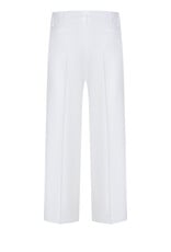 Cambio Pantalon Addison Cropped Wide Leg Pure White