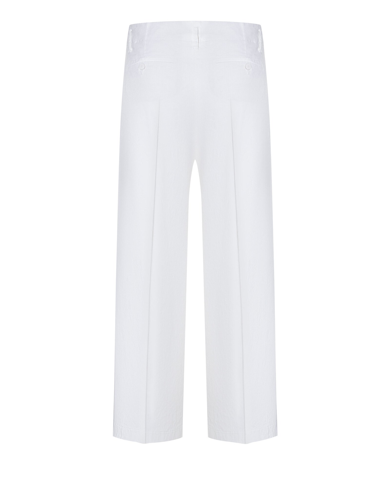 Cambio Pantalon Addison Cropped Wide Leg Pure White