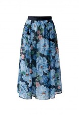 Oui Rok Lang Bloemenprint D-Blauw