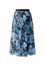 Oui Rok Lang Bloemenprint D-Blauw