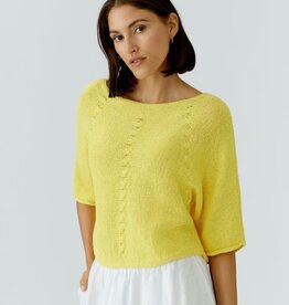 Oui Pullover 3/4 Mouw Lemon Zest