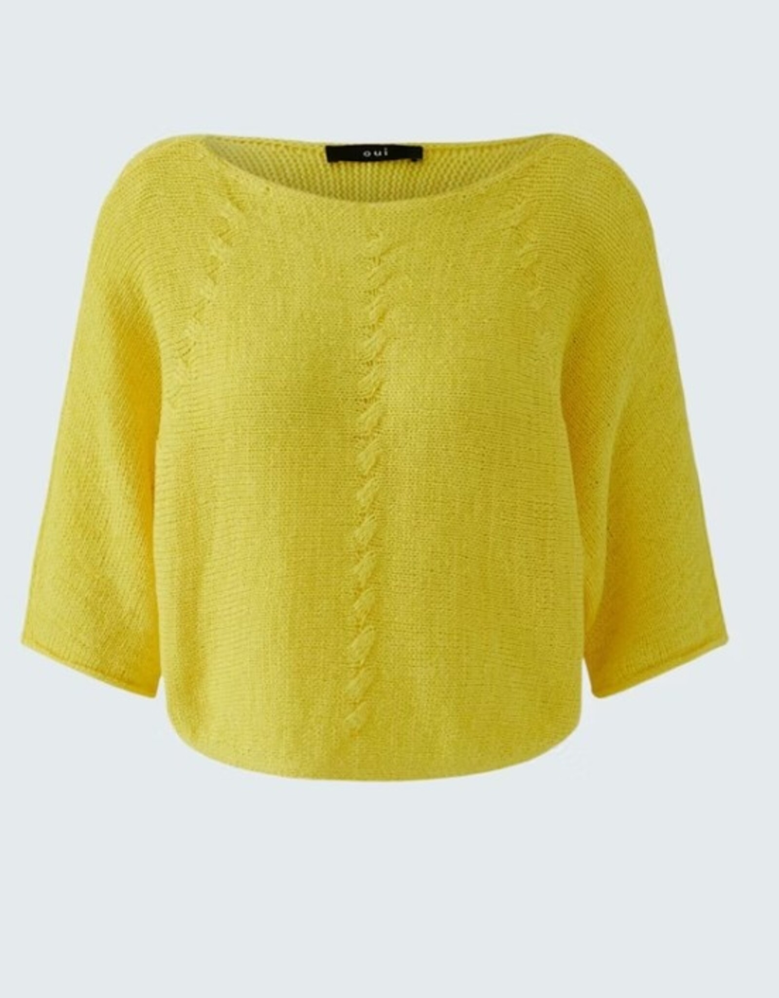 Oui Pullover 3/4 Mouw Lemon Zest