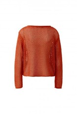 Oui Pullover  Opengewerkt Brand Orange