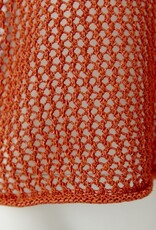 Oui Pullover  Opengewerkt Brand Orange