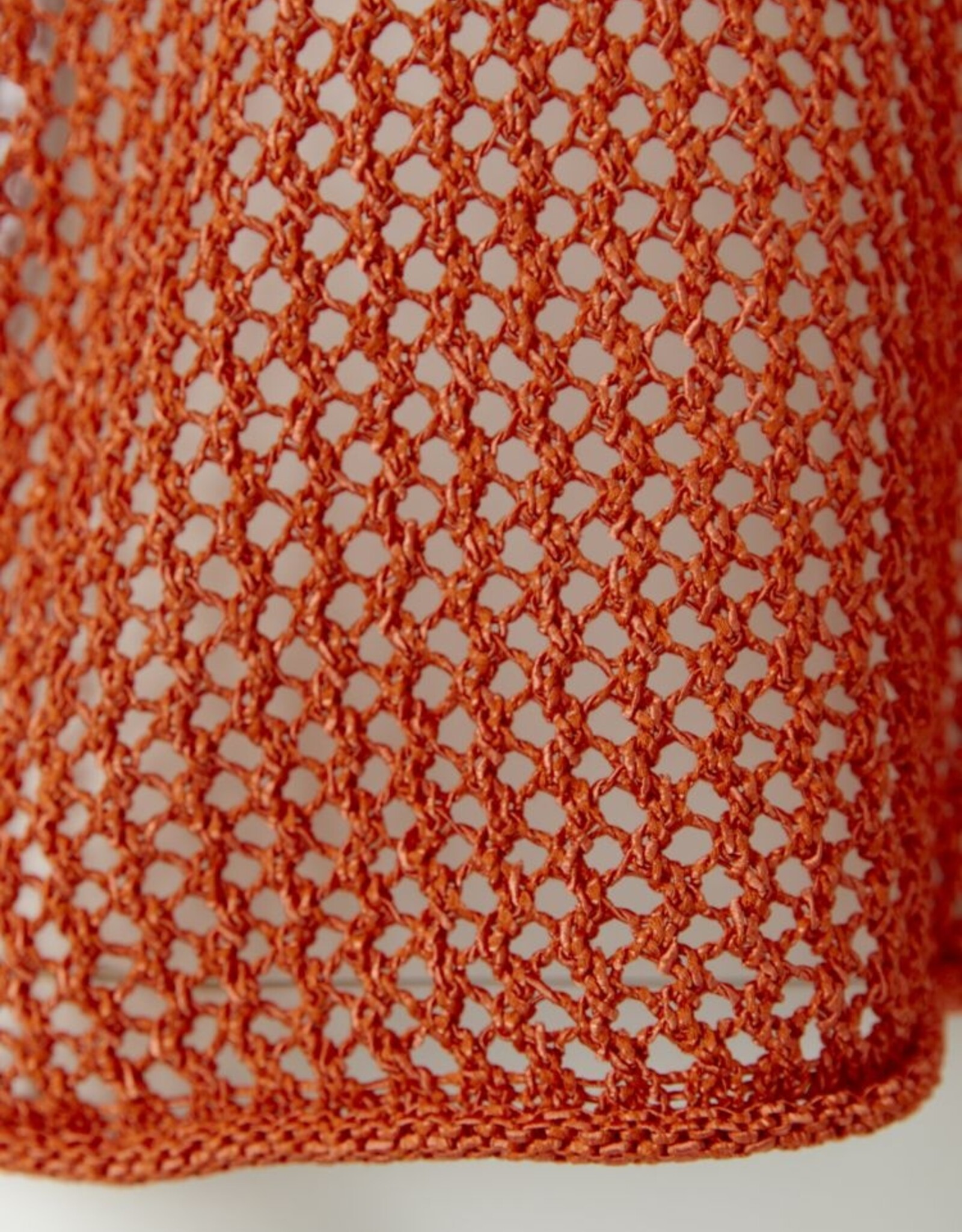 Oui Pullover  Opengewerkt Brand Orange