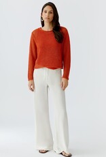Oui Pullover  Opengewerkt Brand Orange