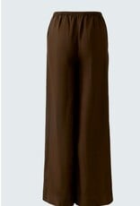 Oui Pantalon Linnen D Bruin