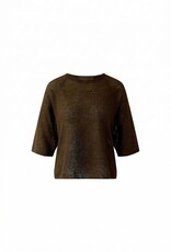 Oui Pullover 3/4/Mouw Bruin