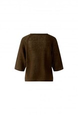 Oui Pullover 3/4/Mouw Bruin