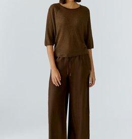 Oui Pullover 3/4/Mouw Bruin