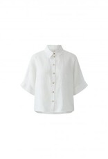 Oui Blouse Linnen K-Mouw Wit