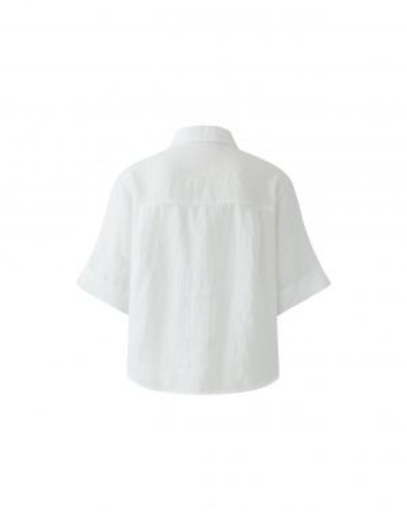 Oui Blouse Linnen K-Mouw Wit