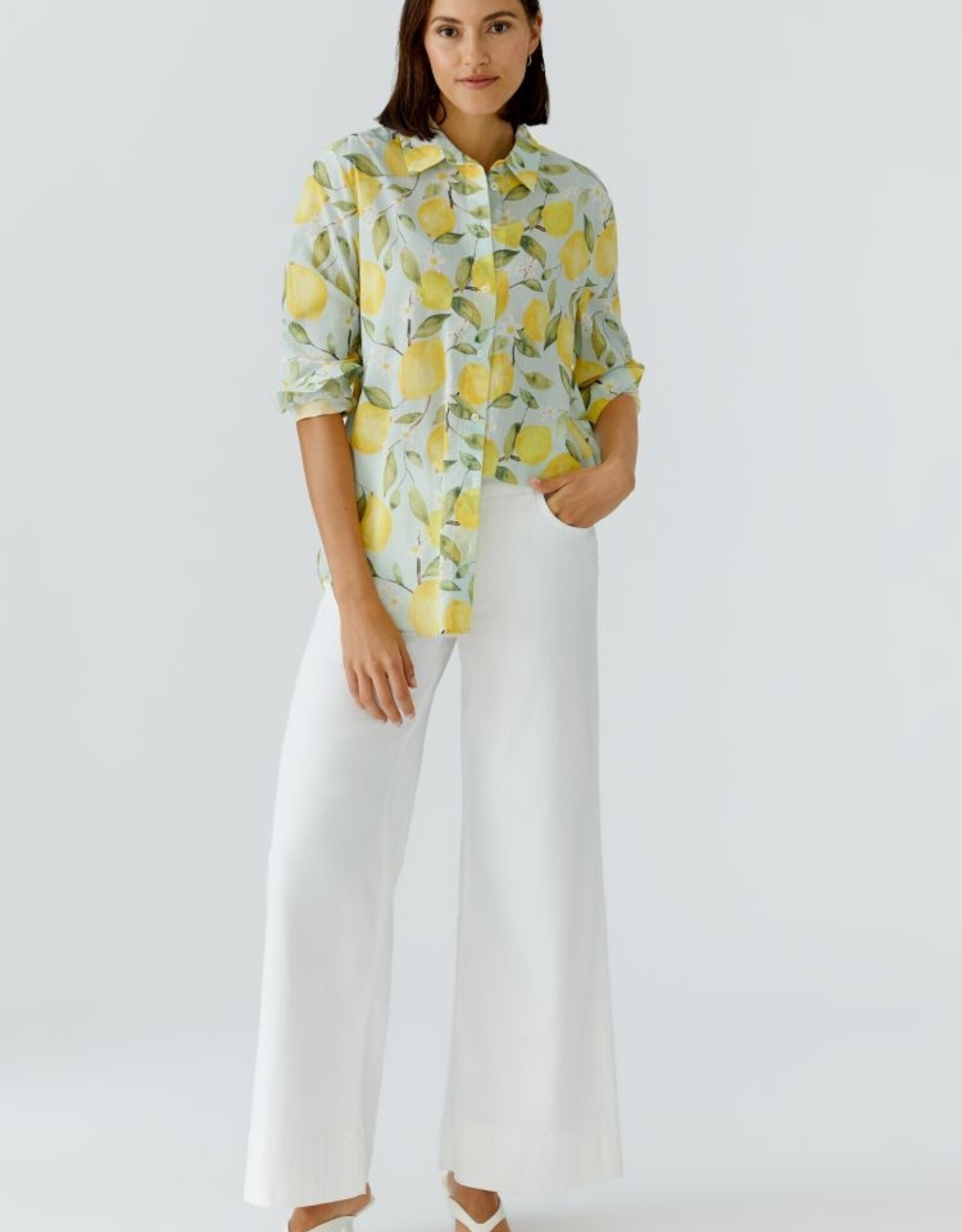 Oui Blouse Met Citroenen Print