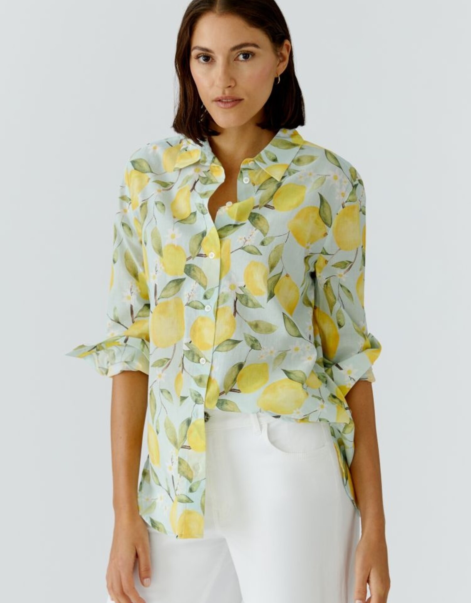 Oui Blouse Met Citroenen Print
