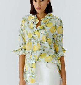 Oui Blouse Met Citroenen Print