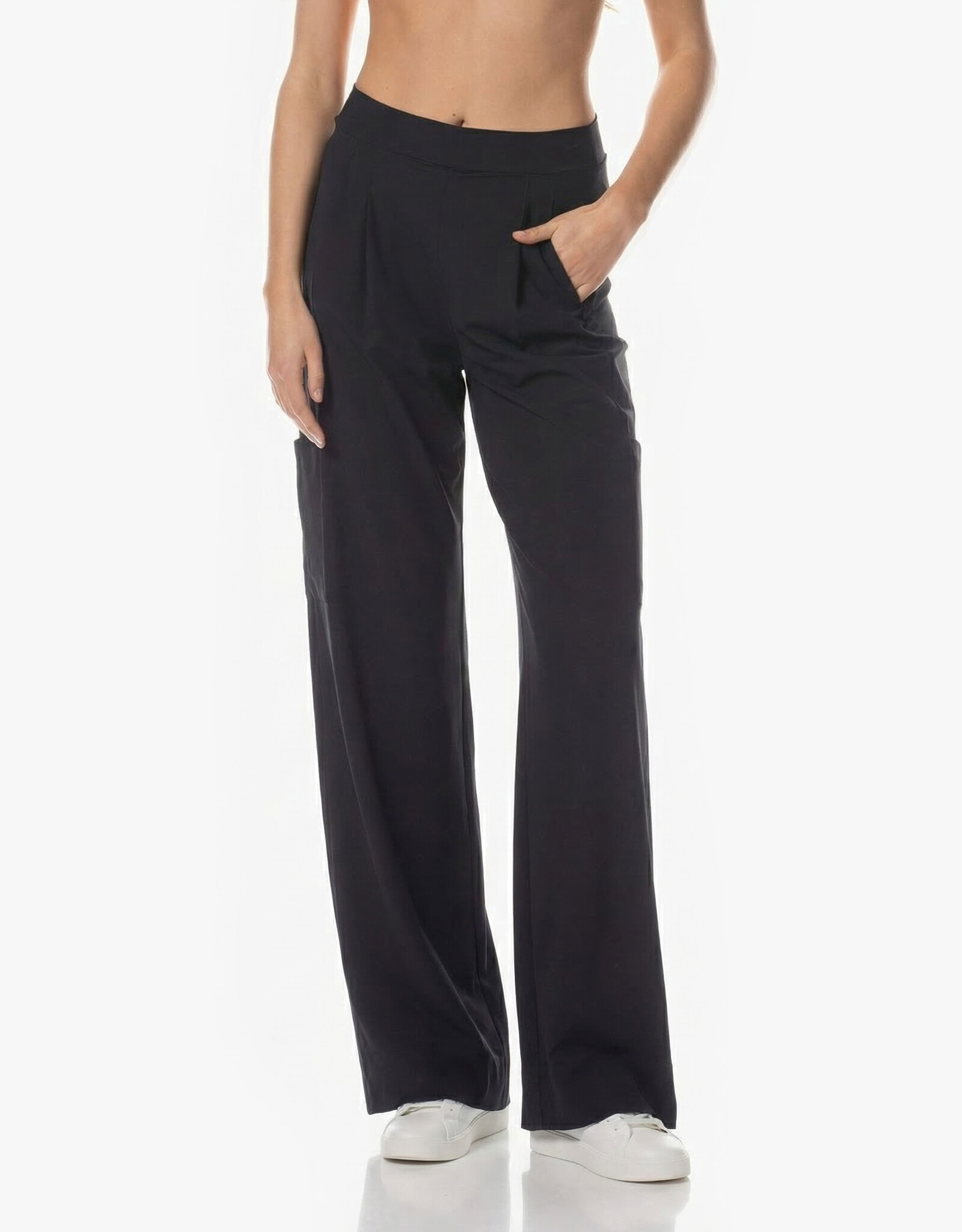 JapanTKY Koyuki Pantalon Wide Leg Zakken Navy