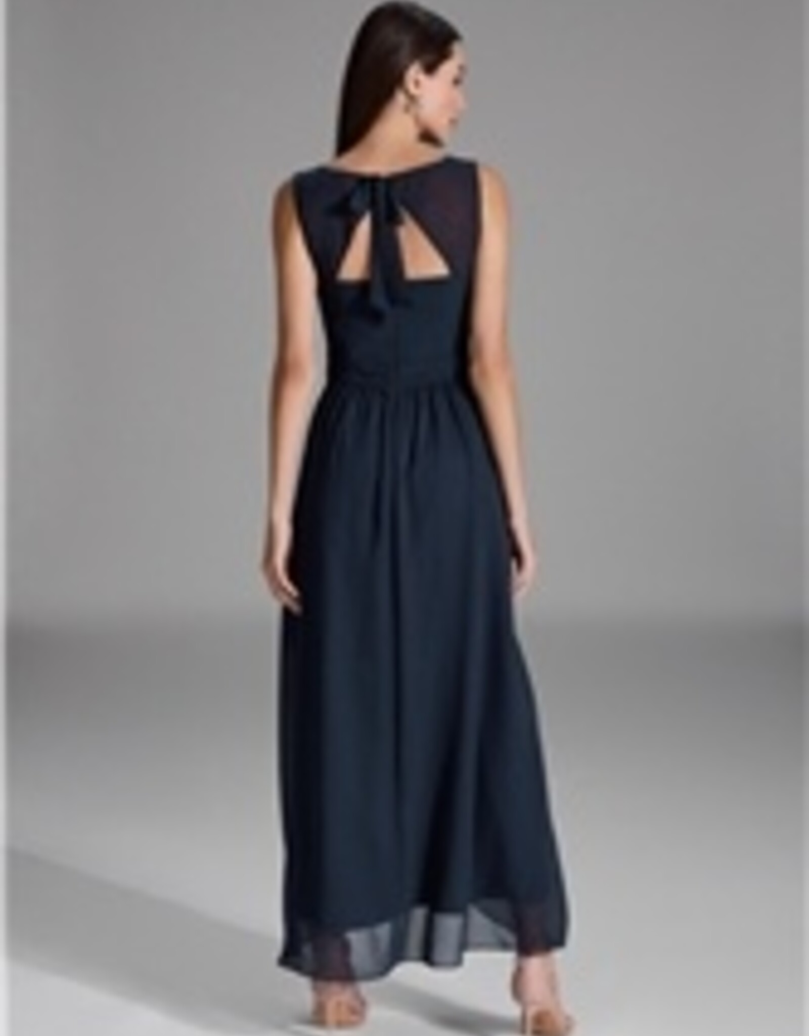 Swing Jurk Lang Mouwloos  Mullet Skirt Navy