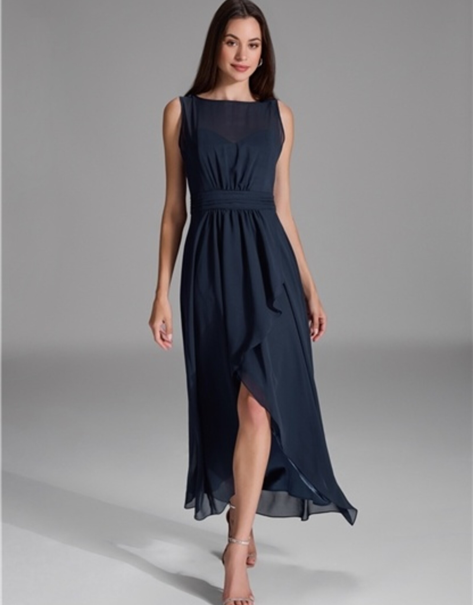 Swing Jurk Lang Mouwloos  Mullet Skirt Navy