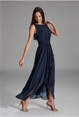 Swing Jurk Lang Mouwloos  Mullet Skirt Navy